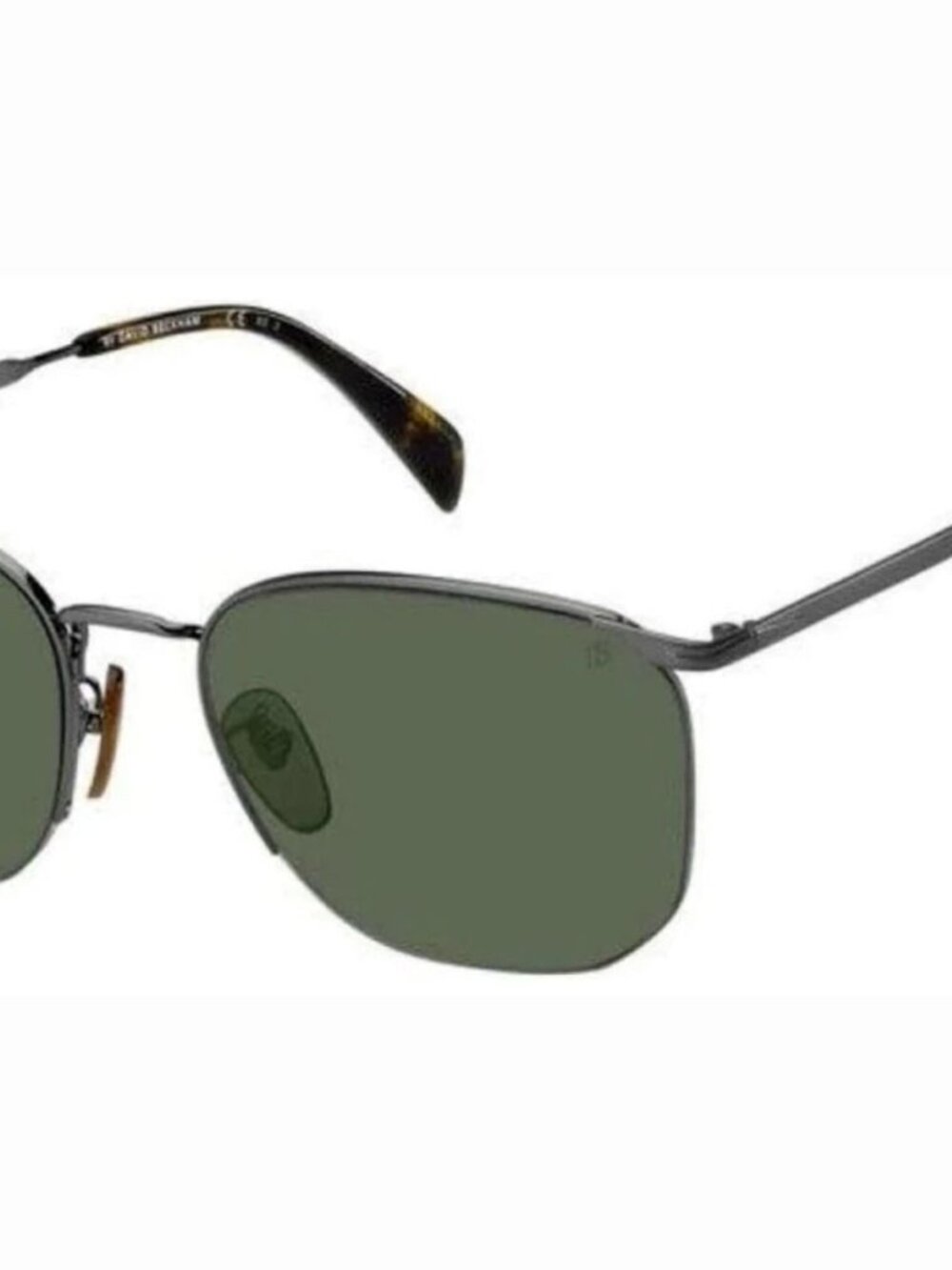 David Beckham DB1038/F/S 031Z/QT Men's Ruthenium Brown / Green Sunglasses